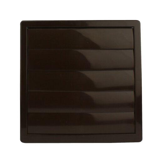 Lamellengitter 170 x 170 mm Ø 100 mm braun