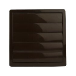 Lamellengitter 170 x 170 mm Ø 100 mm braun