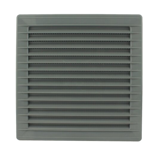 Lüftungsgitter eckig 170 x 170 mm Ø 125 mm grau