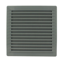 Lüftungsgitter mit Insektenschutz 170 x 170 mm grau Ø 150 mm