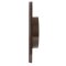 Lüftungsgitter eckig 170 x 170 mm Ø 150 mm braun