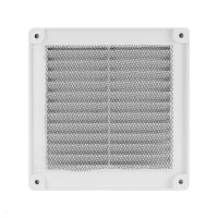 Lüftungsgitter mit Insektenschutz weiß 150 x 150 mm