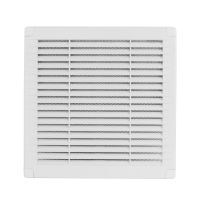 Lüftungsgitter mit Insektenschutz weiß 200 x 200 mm