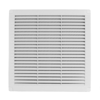 Lüftungsgitter mit Insektenschutz weiß 250 x 250 mm