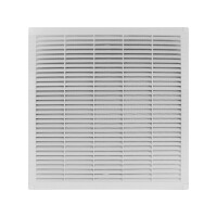 Lüftungsgitter mit Insektenschutz weiß 350 x 350 mm