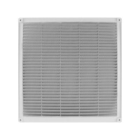 Lüftungsgitter mit Insektenschutz weiß 350 x 350 mm