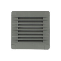 Lüftungsgitter grau 100 x 100 mm