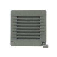 Lüftungsgitter grau 100 x 100 mm