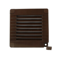 Lüftungsgitter braun 100 x 100 mm