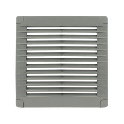 Lüftungsgitter 150 x 150 mm grau
