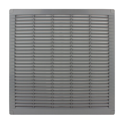 Lüftungsgitter 350 x 350 mm grau