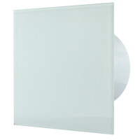 dRim Wohnraumlüfter Ø 100 mm Nachlauf 01-170 Glas weiß glänzend
