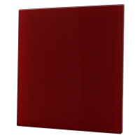 Lüftungsgitter mit wechselbaren Panel Glas rot