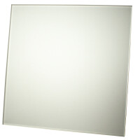 Lüftungsgitter mit wechselbaren Panel Glas silber satiniert