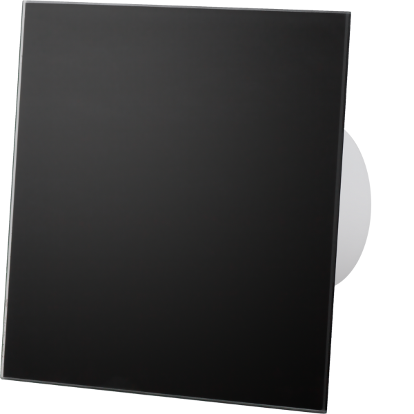 Glas schwarz matt