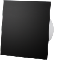 Glas schwarz matt